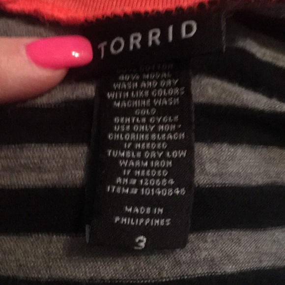 torrid striped tank top plus size 3x women - Picture 2 of 3
